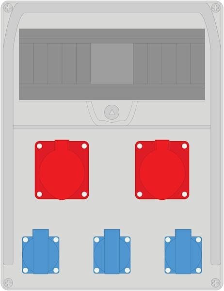 Rozdzielnica PRYMA 13M 2x16/5 + 3x230V IP44