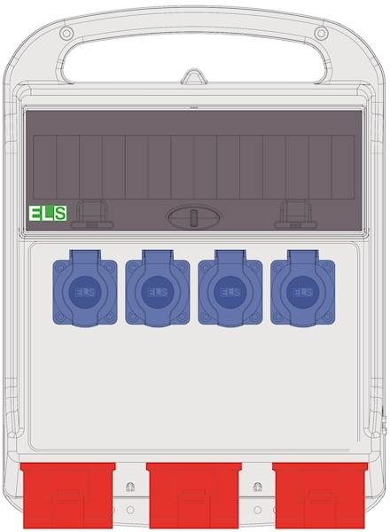 Rozdzielnica PRYMA 14M 2x32/4 + 16/4 + 4x230V IP44