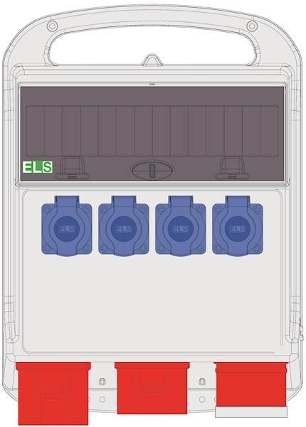 Rozdzielnica PRYMA 14M wej.32/5 wyj.32/5 + 16/5 + 4x230V IP44