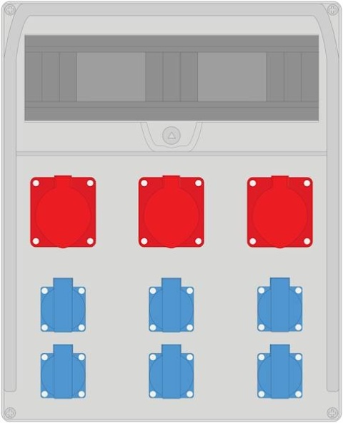 Rozdzielnica PRYMA 17M 3x32/5 + 6x230V IP44