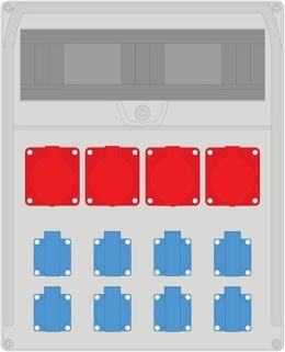 Rozdzielnica PRYMA 17M 4x16/5 + 8x230V IP44