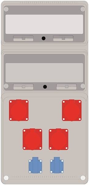 Rozdzielnica PRYMA 32M 4x16/4 + 2x230V IP44