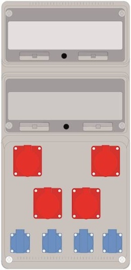 Rozdzielnica PRYMA 32M 3x32/5 + 16/5 + 4x230V IP44