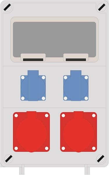 Rozdzielnica PRYMA 9D 2x32/4 + 2x230V IP44