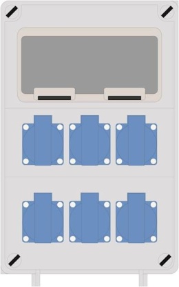 Rozdzielnica PRYMA 9D 6x230V IP54