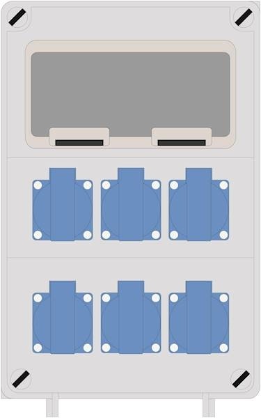 Rozdzielnica PRYMA 9D 6x230V IP54