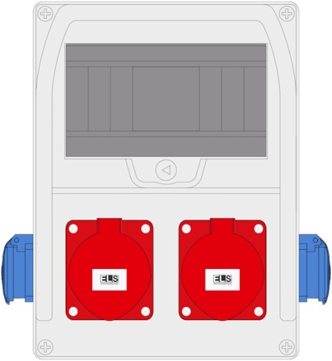 Rozdzielnica PRYMA 9M2x32/4 + 2x230V boczne IP44