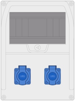 Rozdzielnica PRYMA 9M 2x230V IP44