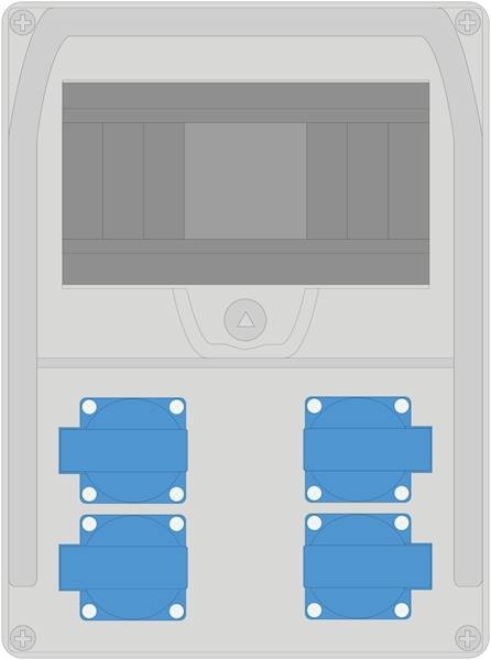Rozdzielnica PRYMA 9M 4x230V IP44