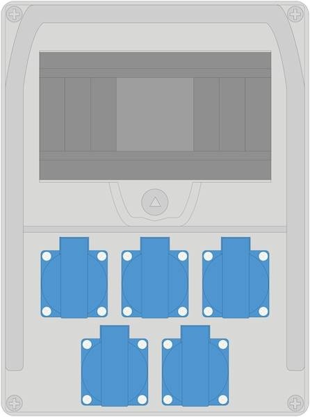 Rozdzielnica PRYMA 9M 5x230V IP44